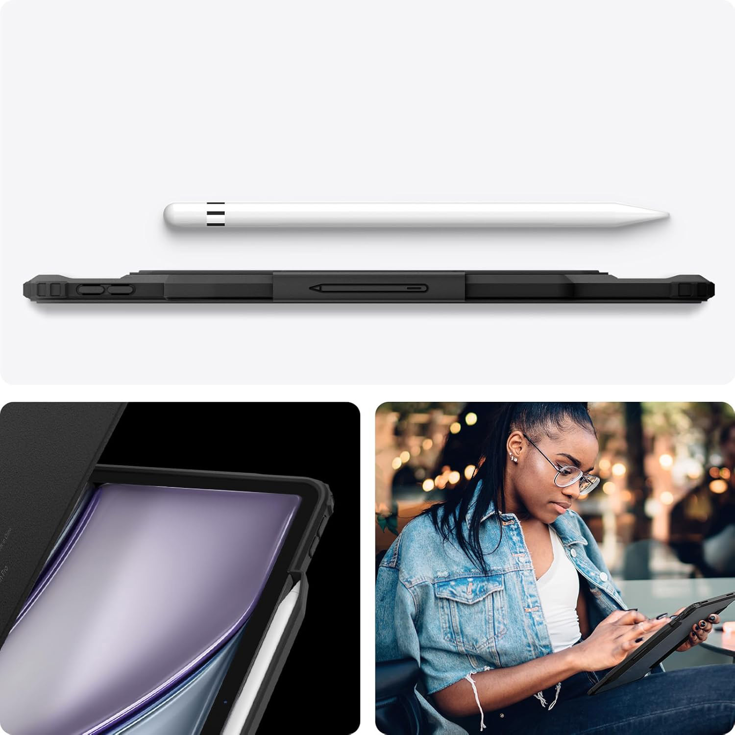 Etui Spigen Air Skin Pro do iPad Air 13" 2024, czarne
